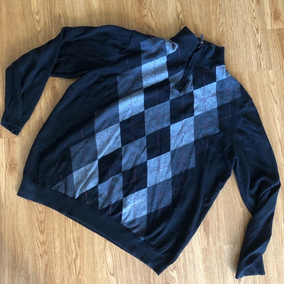 Buy 1 Get 2 Jonh Ashford sweatshirt dark blue large Tasso Elba sweatshirt zip up - Picture 2 of 15